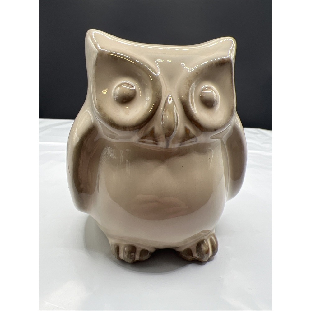 Hobby Lobby Hoot-Hoot Collection Ceramic Owl Figurine Table Decor White Ivory